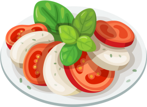 a refreshing vegetable plate
